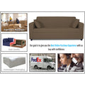 Adorn India Rio Decent 3 Seater Sofa(Brown) (3 Year Warranty)