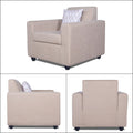 Adorn India Monteno 3-1-1 5 Seater Sofa Set (Beige) (3 Year Warranty)