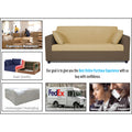Adorn India Rio Decent 3 Seater Sofa(Brown & Beige)(3 Year Warranty)