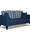 Adorn India Berlin Bricks 3 Seater Sofa (Blue) Martin Plus