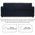 Adorn India Rio Highback Leatherette 3+1+1 5 Seater Sofa Set (Black) (3 Year Warranty)