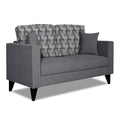 Adorn India Berlin Bricks 2 Seater Sofa (Grey) Martin Plus (3 Year Warranty)