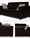 Adorn India Rio Highback Leatherette 5 Seater 3-1-1 Sofa Set (Brown)