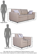 Adorn India Monteno 3-1-1 5 Seater Sofa Set (Beige) (3 Year Warranty)