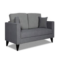 Adorn India Hector Stripes 2 Seater Sofa (Grey) Martin Plus (3 Year Warranty)