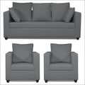 Zink Straight Line 3-1-1 5 Seater Sofa Set (Grey)