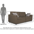 Adorn India Monteno 3 Seater Sofa (Camel)