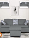 Adorn India Monteno Modular Sofa Set (Grey)