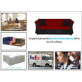 Adorn India Acura 3 Seater Sofa(Maroon & Black)