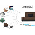 3 Seater Sofa Cum Bed Exclusive Two Tone Blake (Brown & Black), Wood, Foam