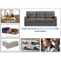 Adorn India Astor 3 Seater Sofa (Grey) (3 Year Warranty)