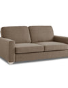 Adorn India Straight line 3 Seater sofa(Camel)
