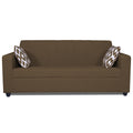 Adorn India Rio Highback 3 Seater Sofa (Brown) (3 Year Warranty)