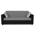 Adorn India Rio Highback 3 Seater Sofa(Black & Grey) (3 Year Warranty)