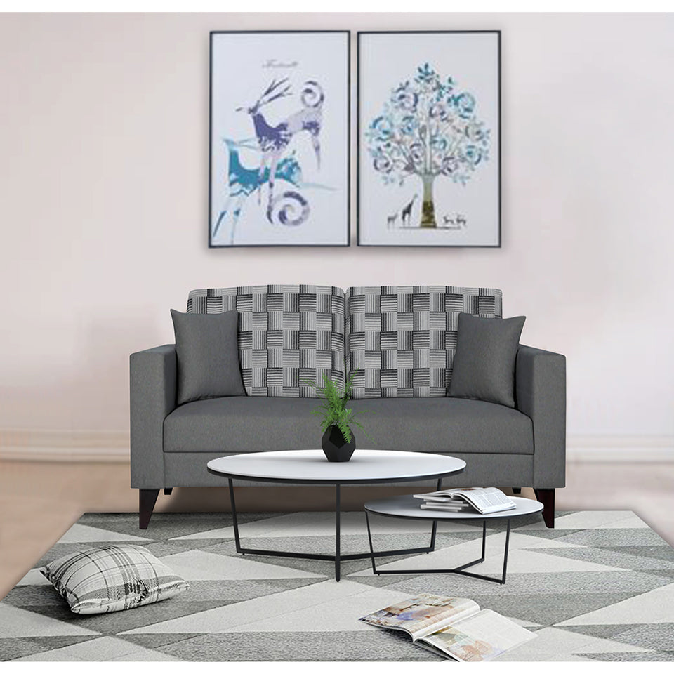 Berlin Bricks 2 Seater Sofa (Grey) Martin Plus