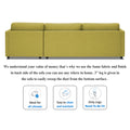 Adorn India Alexander L Shape 7 Seater Sofa Set with Ottoman Puffy RHS (Green) (3 Year Warranty)