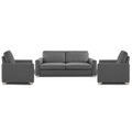 Straight line 3+1+1 Seater Sofa Set(New Grey)
