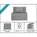 2 Seater Sofa Cum Bed Easy Alyn 3x6 (Grey)