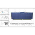 Adorn India Alica Modular Sofa Set (Blue)