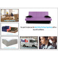 3 Seater Sofa Cum Bed Alyssum (Light Purple & Black)