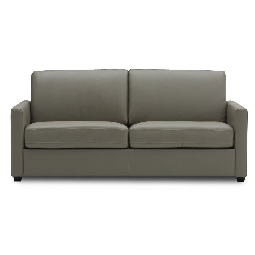 Adorn India Exclusive Flavio Leaterette Three Seater Sofa (Grey)