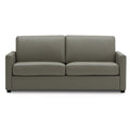 Adorn India Exclusive Flavio Leatherette Three Seater Sofa (Grey)