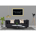 Adorn India Alica 3 Seater Sofa (Black), Wood, Foam