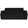 Adorn India Aleena 3 Seater Sofa(Black)