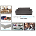 Adorn India Aleena 3 Seater Sofa(Grey)