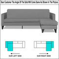 Adorn India Aladra L Shape Decent 5 Seater Sofa Set RHS (Grey) (3 Year Warranty)