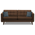 Adorn India Chilly 3 Seater Sofa (Brown)