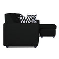 Adorn India Monteno Modular Sofa Set (Black)