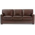 Adorn India Exclusive Rosina Leatherette Three Seater Sofa (Light Brown)