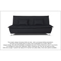 4 Seater Sofa Cum Bed Arden 4x6(Black)