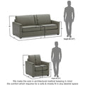 Adorn India Exclusive Flavio Leatherette 3-1-1 Sofa Set (Grey)