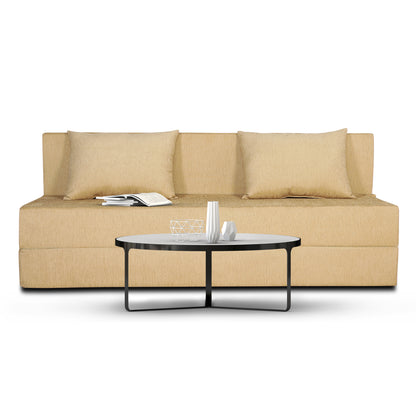 Adorn India Easy Three Seater Sofa Cum Bed Alyn 6'x 6' (Beige)