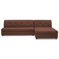 Adorn India Atlas Modular Sofa Set (Brown) (3 Year Warranty)