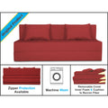 4 Seater Sofa Cum Bed Easy Alyn 6x6 (Maroon)