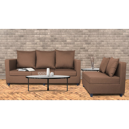 Adorn India Straight Line Modular Sofa (Camel)