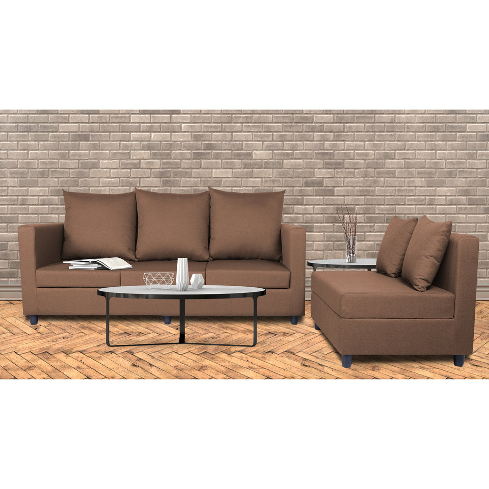New Straight Line Modular 5 Seater Sofa Set (Camel)
