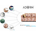 Adorn India Alanza 3 Seater Sofa Digitel Print (Beige)
