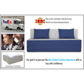 3 Seater Sofa Cum Bed Easy (Blue and Grey) (5x6)