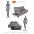 3 Seater Sofa Cum Bed Blake (Light Grey)
