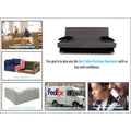 Adorn India Alyssum 3 Seater Sofa Cumbed (Grey & Black)