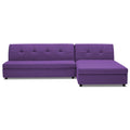 Adorn India Atlas Modular Sofa Set (Purple), Wood, Foam