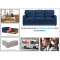 Adorn India Astor 3+1+1 5 Seater Sofa Set (Blue) (3 Year Warranty)