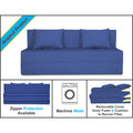 3 Seater Sofa Cum Bed Easy Alyn 5x6 (Dark Blue)