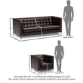 Adorn India Exclusive Cosmos Leatherette 3-1-1 Sofa Set (Brown)