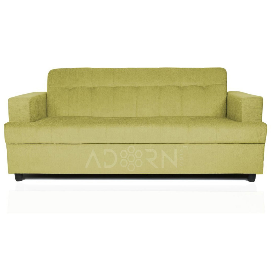 Adorn India Aleena 3 Seater Sofa(Green)
