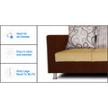 Adorn India Dexter Sofa Set 3-1-1 digitel Print (Brown & Beige)